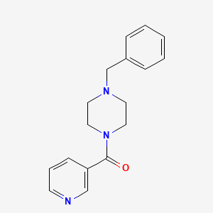 molecular formula C17H19N3O B5787849 1-benzyl-4-(3-pyridinylcarbonyl)piperazine 