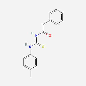 molecular formula C16H16N2OS B5787868 N-{[(4-methylphenyl)amino]carbonothioyl}-2-phenylacetamide 