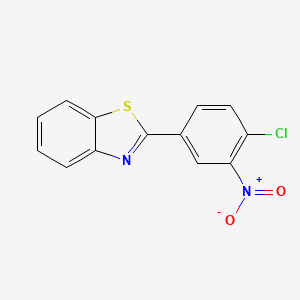 molecular formula C13H7ClN2O2S B5787901 2-(4-chloro-3-nitrophenyl)-1,3-benzothiazole 