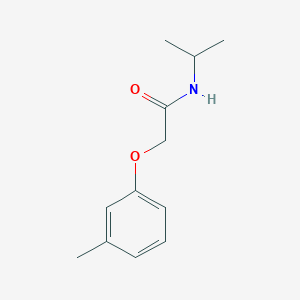 molecular formula C12H17NO2 B5787921 N-isopropyl-2-(3-methylphenoxy)acetamide 
