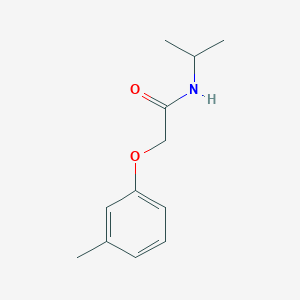 molecular formula C12H17NO2 B5787921 2-(3-methylphenoxy)-N-propan-2-ylacetamide 