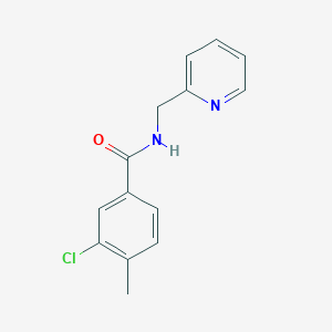 molecular formula C14H13ClN2O B5787955 3-chloro-4-methyl-N-(2-pyridinylmethyl)benzamide 
