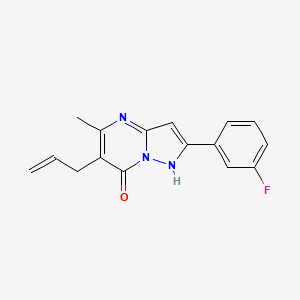 6-allyl-2-(3-fluorophenyl)-5-methylpyrazolo[1,5-a]pyrimidin-7-ol