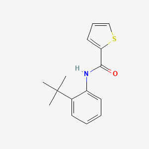 molecular formula C15H17NOS B5787980 N-(2-tert-butylphenyl)-2-thiophenecarboxamide 
