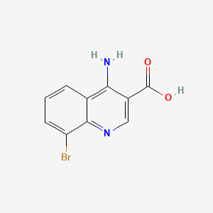 molecular formula C10H7BrN2O2 B578805 4-Amino-8-bromoquinoline-3-carboxylic acid CAS No. 1242260-58-7