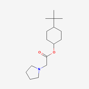 molecular formula C16H29NO2 B5788072 4-tert-butylcyclohexyl 1-pyrrolidinylacetate 