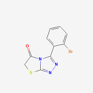 3-(2-bromophenyl)[1,3]thiazolo[2,3-c][1,2,4]triazol-5(6H)-one