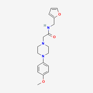 molecular formula C18H23N3O3 B5788111 N-(2-furylmethyl)-2-[4-(4-methoxyphenyl)-1-piperazinyl]acetamide 