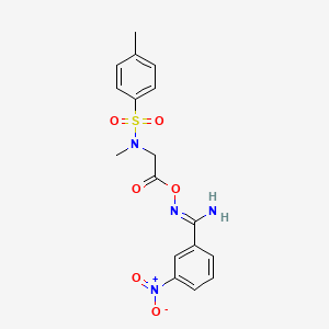 molecular formula C17H18N4O6S B5788119 N'-[({methyl[(4-methylphenyl)sulfonyl]amino}acetyl)oxy]-3-nitrobenzenecarboximidamide 