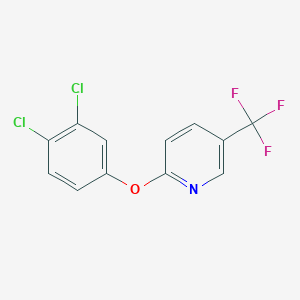 molecular formula C12H6Cl2F3NO B5788120 2-(3,4-dichlorophenoxy)-5-(trifluoromethyl)pyridine 