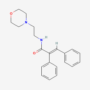 molecular formula C21H24N2O2 B5788159 N-[2-(4-morpholinyl)ethyl]-2,3-diphenylacrylamide 