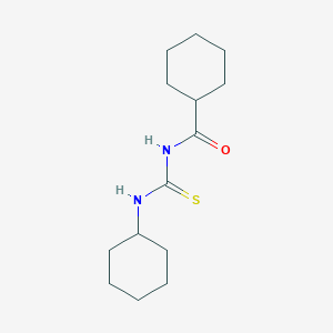 molecular formula C14H24N2OS B5788171 N-[(cyclohexylamino)carbonothioyl]cyclohexanecarboxamide 