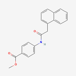 molecular formula C20H17NO3 B5788177 methyl 4-[(1-naphthylacetyl)amino]benzoate CAS No. 423736-07-6