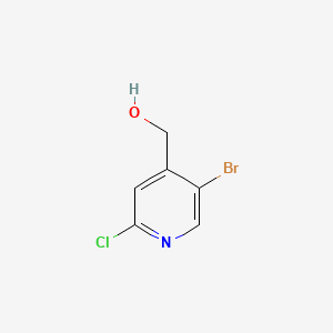 molecular formula C6H5BrClNO B578820 (5-Bromo-2-chloropyridin-4-YL)methanol CAS No. 1211531-97-3