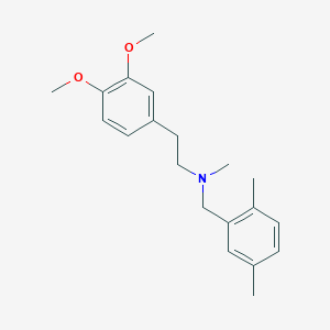 molecular formula C20H27NO2 B5788214 2-(3,4-dimethoxyphenyl)-N-(2,5-dimethylbenzyl)-N-methylethanamine 