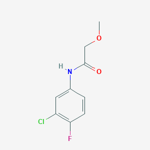 molecular formula C9H9ClFNO2 B5788251 N-(3-chloro-4-fluorophenyl)-2-methoxyacetamide 