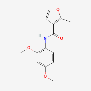 molecular formula C14H15NO4 B5788258 N-(2,4-dimethoxyphenyl)-2-methyl-3-furamide 