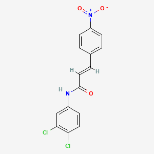 molecular formula C15H10Cl2N2O3 B5788262 N-(3,4-dichlorophenyl)-3-(4-nitrophenyl)acrylamide 