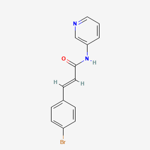 molecular formula C14H11BrN2O B5788289 3-(4-bromophenyl)-N-3-pyridinylacrylamide 