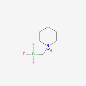 molecular formula C6H13BF3N B578830 (Piperidinium-1-ylmethyl)trifluoroborate CAS No. 1268340-93-7