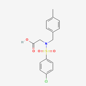 molecular formula C16H16ClNO4S B5788332 N-[(4-chlorophenyl)sulfonyl]-N-(4-methylbenzyl)glycine 