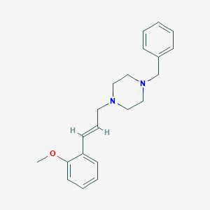 molecular formula C21H26N2O B5788340 1-benzyl-4-[3-(2-methoxyphenyl)-2-propen-1-yl]piperazine 