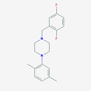 1-(2,5-difluorobenzyl)-4-(2,5-dimethylphenyl)piperazine
