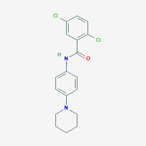 molecular formula C18H18Cl2N2O B5788410 2,5-dichloro-N-[4-(1-piperidinyl)phenyl]benzamide 