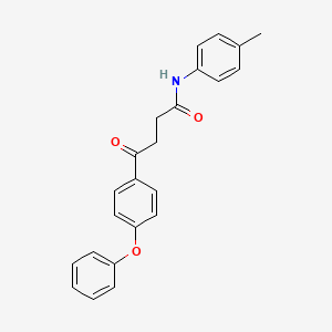 molecular formula C23H21NO3 B5788418 N-(4-methylphenyl)-4-oxo-4-(4-phenoxyphenyl)butanamide 