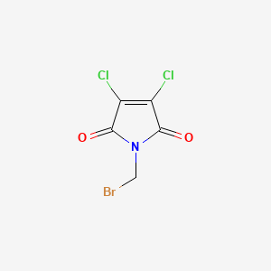 molecular formula C5H2BrCl2NO2 B578842 N-Bromomethyl-2,3-dichloromaleimide CAS No. 16176-11-7