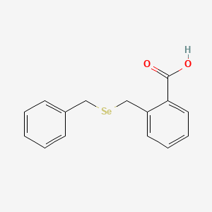 molecular formula C15H14O2Se B578843 2-[(Benzylseleno)methyl]benzoic acid CAS No. 15855-31-9