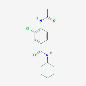 4-(acetylamino)-3-chloro-N-cyclohexylbenzamide