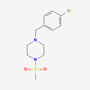 molecular formula C12H17BrN2O2S B5788459 1-(4-bromobenzyl)-4-(methylsulfonyl)piperazine CAS No. 423743-43-5