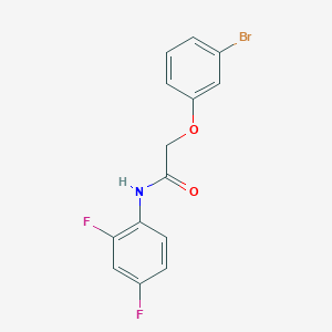 molecular formula C14H10BrF2NO2 B5788472 2-(3-bromophenoxy)-N-(2,4-difluorophenyl)acetamide 