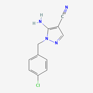molecular formula C11H9ClN4 B5788503 5-amino-1-(4-chlorobenzyl)-1H-pyrazole-4-carbonitrile CAS No. 106898-36-6