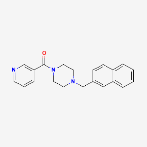 molecular formula C21H21N3O B5788584 1-(2-naphthylmethyl)-4-(3-pyridinylcarbonyl)piperazine 