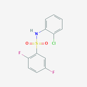 molecular formula C12H8ClF2NO2S B5788586 N-(2-chlorophenyl)-2,5-difluorobenzenesulfonamide 
