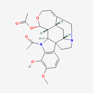 [(12S,13R,14S,19R,21S)-11-acetyl-9-hydroxy-8-methoxy-15-oxa-1,11-diazahexacyclo[16.3.1.04,12.04,21.05,10.013,19]docosa-5(10),6,8,17-tetraen-14-yl] acetate