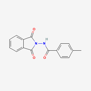 molecular formula C16H12N2O3 B5788599 N-(1,3-dioxo-1,3-dihydro-2H-isoindol-2-yl)-4-methylbenzamide 