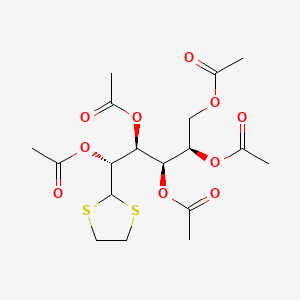 [(2R,3R,4S,5R)-2,3,4,5-tetraacetyloxy-5-(1,3-dithiolan-2-yl)pentyl] acetate