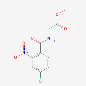 molecular formula C10H9ClN2O5 B5788622 methyl N-(4-chloro-2-nitrobenzoyl)glycinate 
