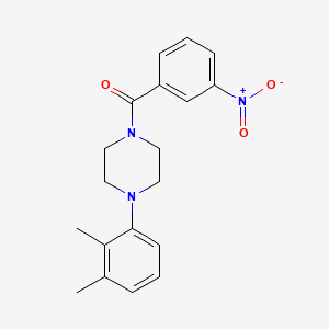 molecular formula C19H21N3O3 B5788626 [4-(2,3-DIMETHYLPHENYL)PIPERAZINO](3-NITROPHENYL)METHANONE 