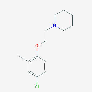 molecular formula C14H20ClNO B5788652 1-[2-(4-chloro-2-methylphenoxy)ethyl]piperidine 