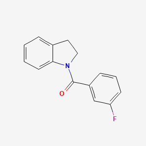 molecular formula C15H12FNO B5788664 1-(3-fluorobenzoyl)indoline 