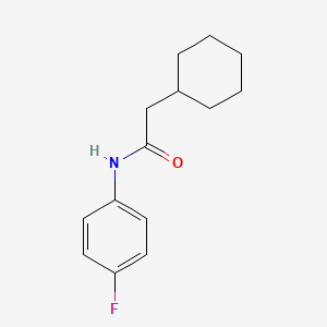 molecular formula C14H18FNO B5788688 2-cyclohexyl-N-(4-fluorophenyl)acetamide 