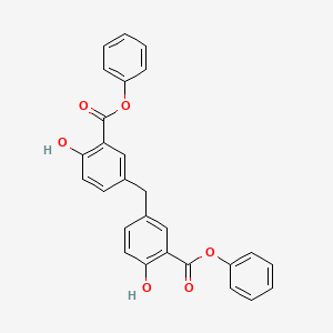 molecular formula C27H20O6 B578870 5,5'-Methylenedisalicylic acid diphenyl ester CAS No. 19247-93-9