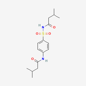 molecular formula C16H24N2O4S B5788702 3-methyl-N-({4-[(3-methylbutanoyl)amino]phenyl}sulfonyl)butanamide 