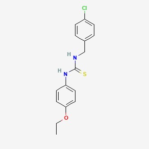 molecular formula C16H17ClN2OS B5788712 N-(4-chlorobenzyl)-N'-(4-ethoxyphenyl)thiourea 