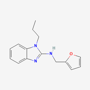 molecular formula C15H17N3O B5788756 N-(2-furylmethyl)-1-propyl-1H-benzimidazol-2-amine 