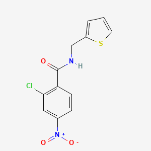 molecular formula C12H9ClN2O3S B5788783 2-chloro-4-nitro-N-(2-thienylmethyl)benzamide 